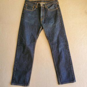 Levi's 505 Regular fit 34x32 dark blue jeans